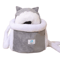 Winter Warm Plush Cat Backpack Carrier For Outdoor Travel 2