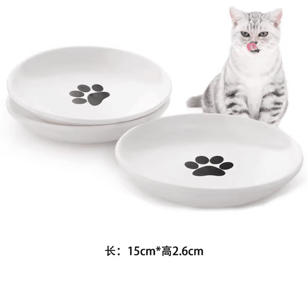 Elevated Ceramic Pet Feeding Bowl With NonSlip Silicone Base 2