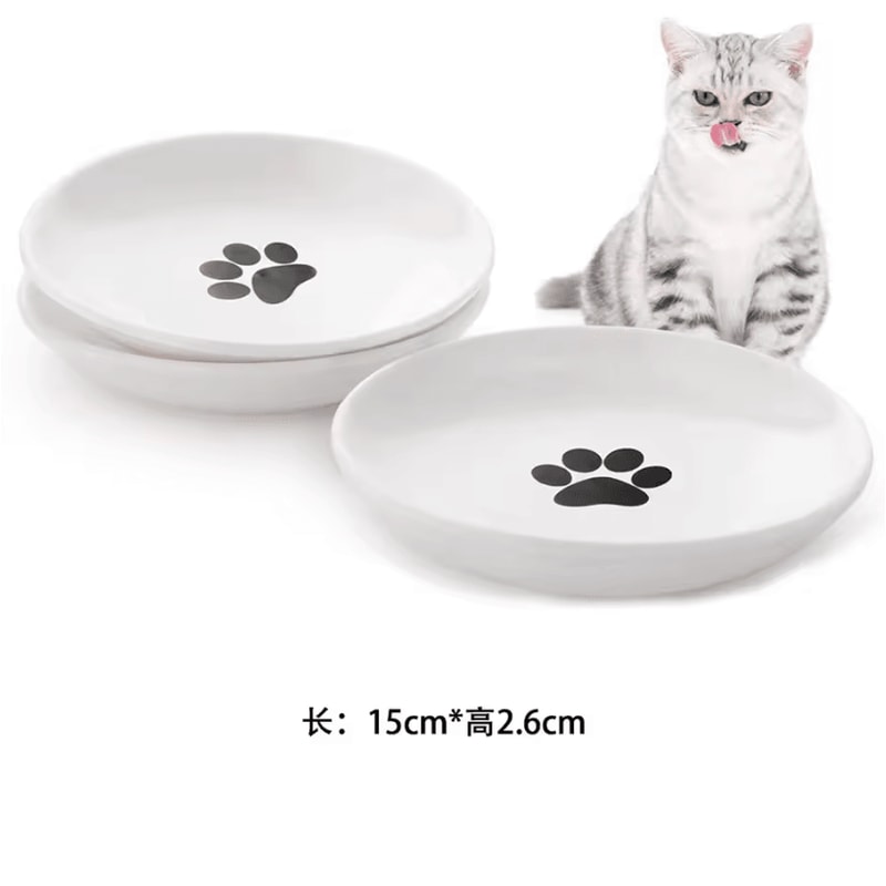 Elevated Ceramic Pet Feeding Bowl With NonSlip Silicone Base 2