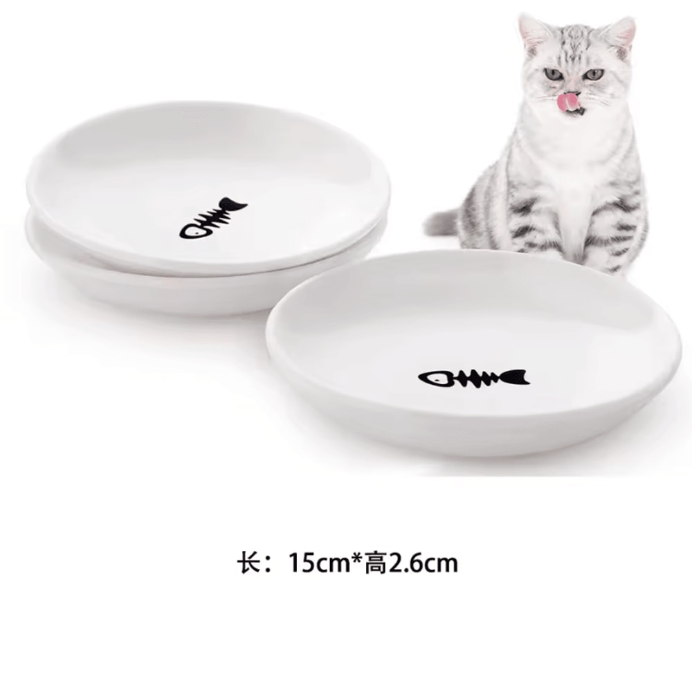 Elevated Ceramic Pet Feeding Bowl With NonSlip Silicone Base 7