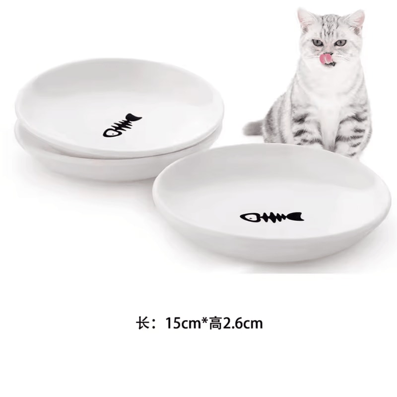 Elevated Ceramic Pet Feeding Bowl With NonSlip Silicone Base 7