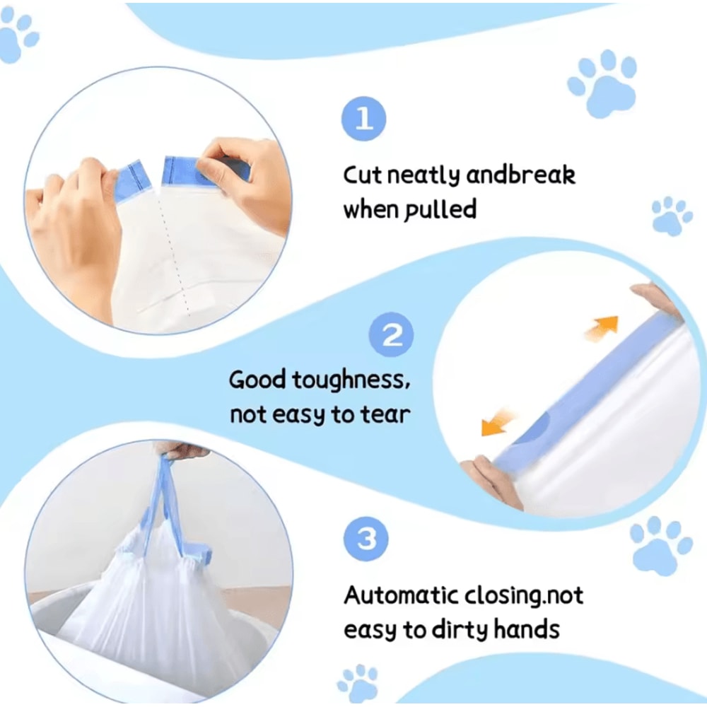 HeavyDuty Smart Cat Litter Box Replacement Bags For TONEPIE QClean 3
