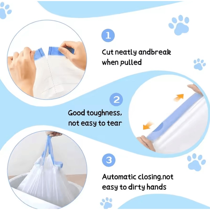 HeavyDuty Smart Cat Litter Box Replacement Bags For TONEPIE QClean 3