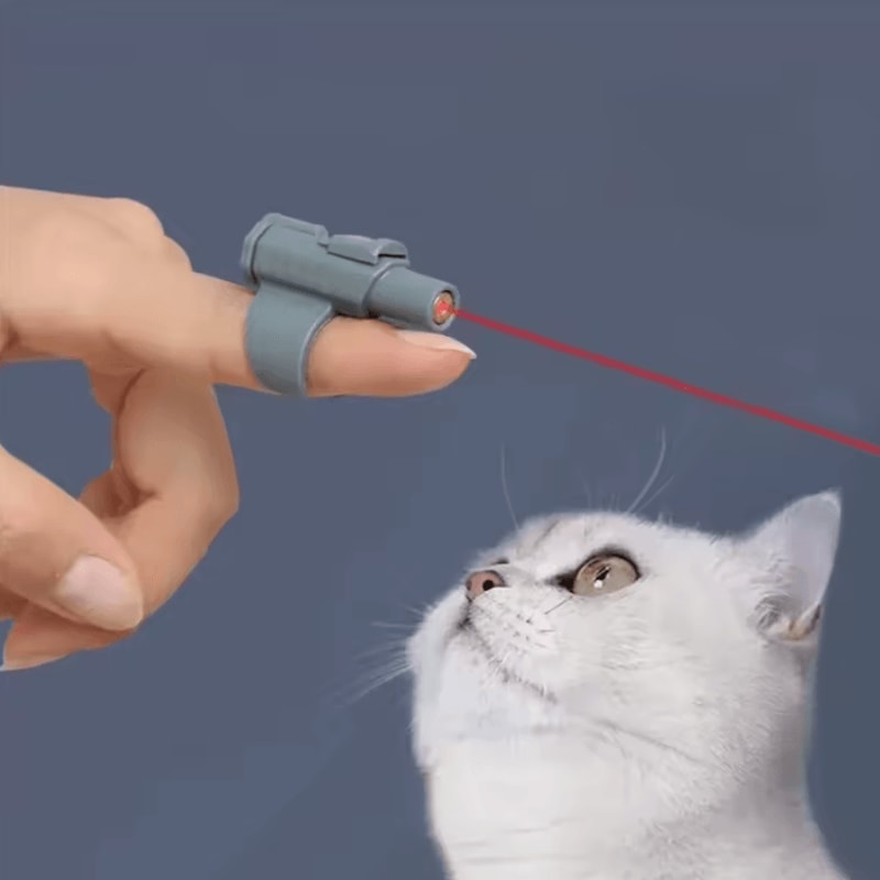 Portable Finger Laser Cat Toy For Interactive Indoor Play 1