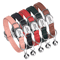 Personalized PU Leather Cat Collar With Engraved Nameplate Bell 0