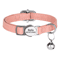 Personalized PU Leather Cat Collar With Engraved Nameplate Bell 2