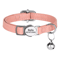Personalized PU Leather Cat Collar With Engraved Nameplate Bell 2