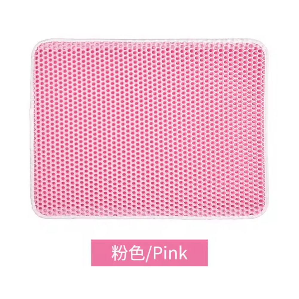 Waterproof DoubleLayer Cat Litter Mat For Cleaner Floors Easy Cleanup 4