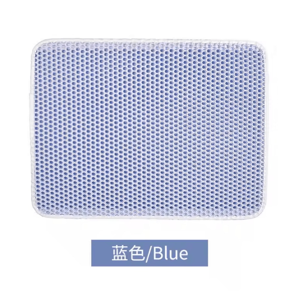 Waterproof DoubleLayer Cat Litter Mat For Cleaner Floors Easy Cleanup 6