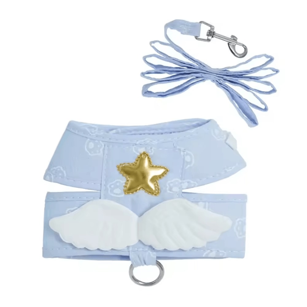Personalized Angel Wing Pet Harness Leash Set For Cats And Small Dogs 4