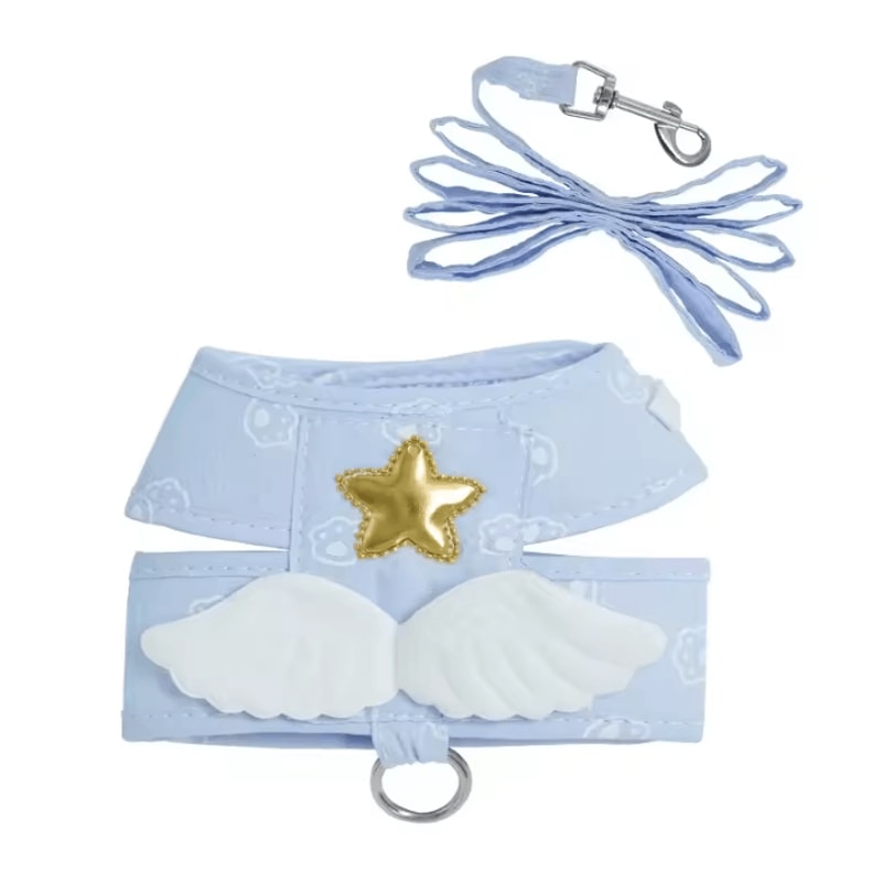 Personalized Angel Wing Pet Harness Leash Set For Cats And Small Dogs 4