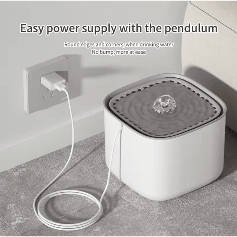 3L Automatic Cat Water Fountain With UltraQuiet USB Circulation 1