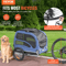 SucceBuy 100LB Foldable Dog Bike Trailer Pet Travel Carrier 1