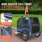 SucceBuy 100LB Foldable Dog Bike Trailer Pet Travel Carrier 2