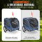SucceBuy 100LB Foldable Dog Bike Trailer Pet Travel Carrier 3