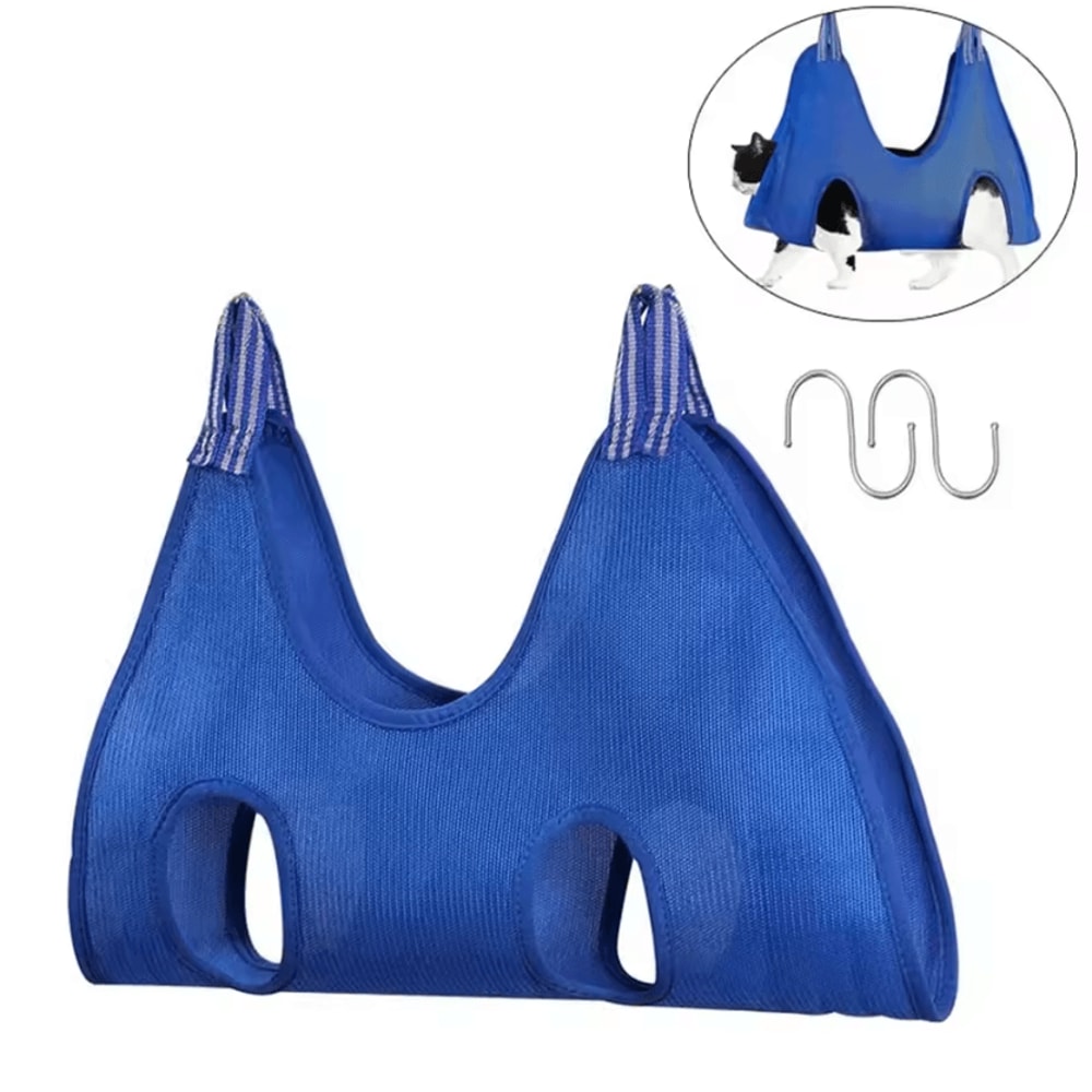 Pet Grooming Hammock Restraint Bag For Cats Dogs Nail Trimming Cleaning Helper 2