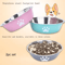 Stainless Steel AntiSlip Pet Bowl For Cats Dogs 0
