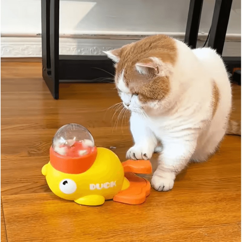 Duck Treat Puzzle Slow Feeder Toy For Dogs Cats 1