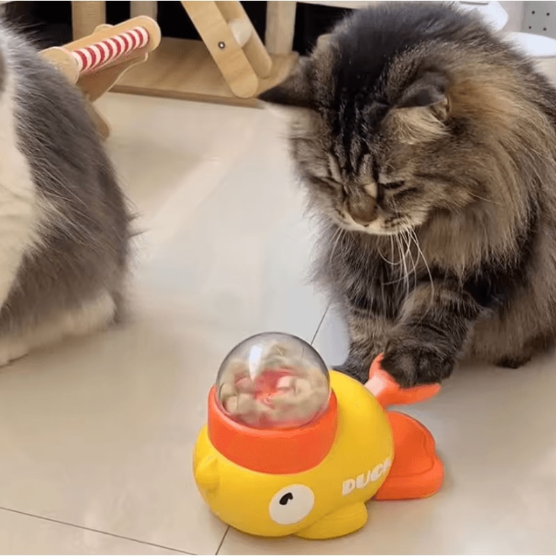 Duck Treat Puzzle Slow Feeder Toy For Dogs Cats 2