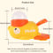 Duck Treat Puzzle Slow Feeder Toy For Dogs Cats 4