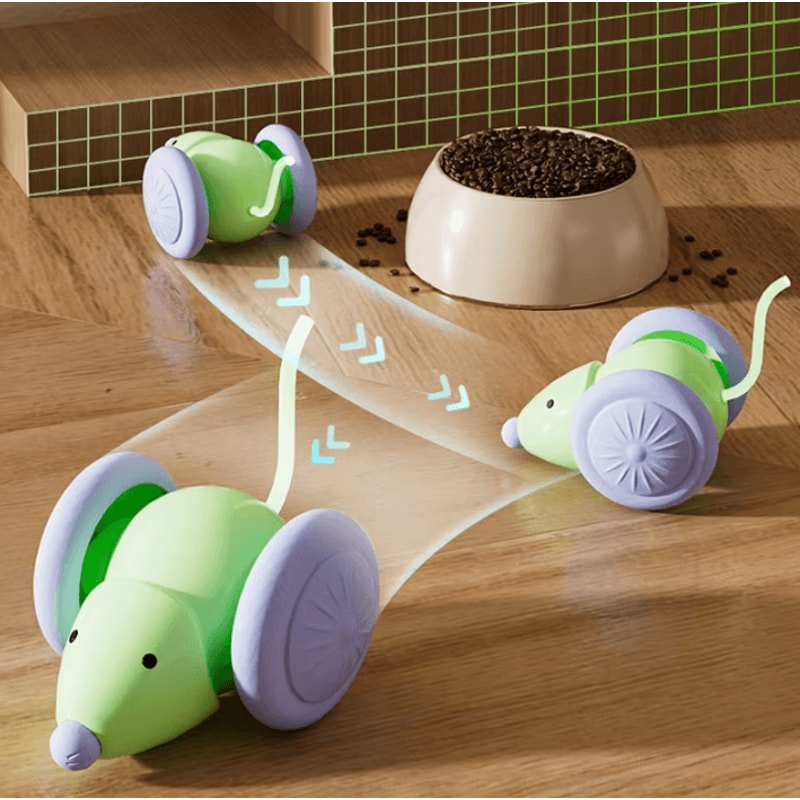 Smart Rechargeable Mouse Car Toy For Indoor Cats 1