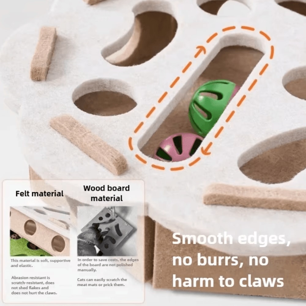 Interactive Cat Puzzle Maze Box For Indoor Cats 1