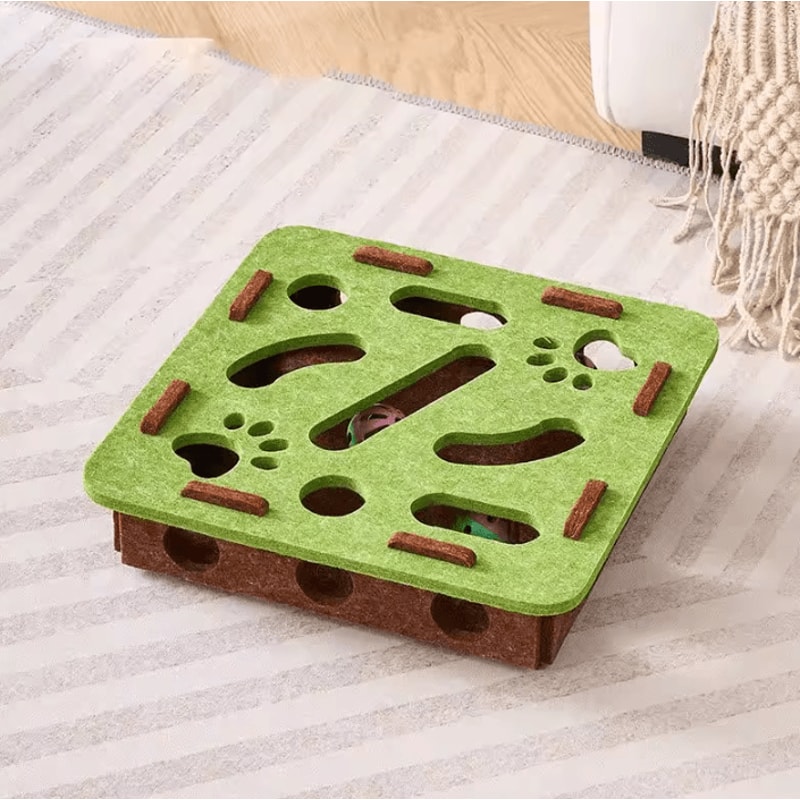 Interactive Cat Puzzle Maze Box For Indoor Cats 4