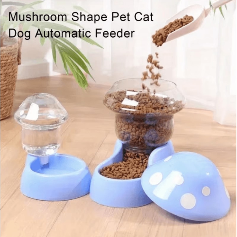 MushroomFlow Automatic Cat Feeder And Water Dispenser 1