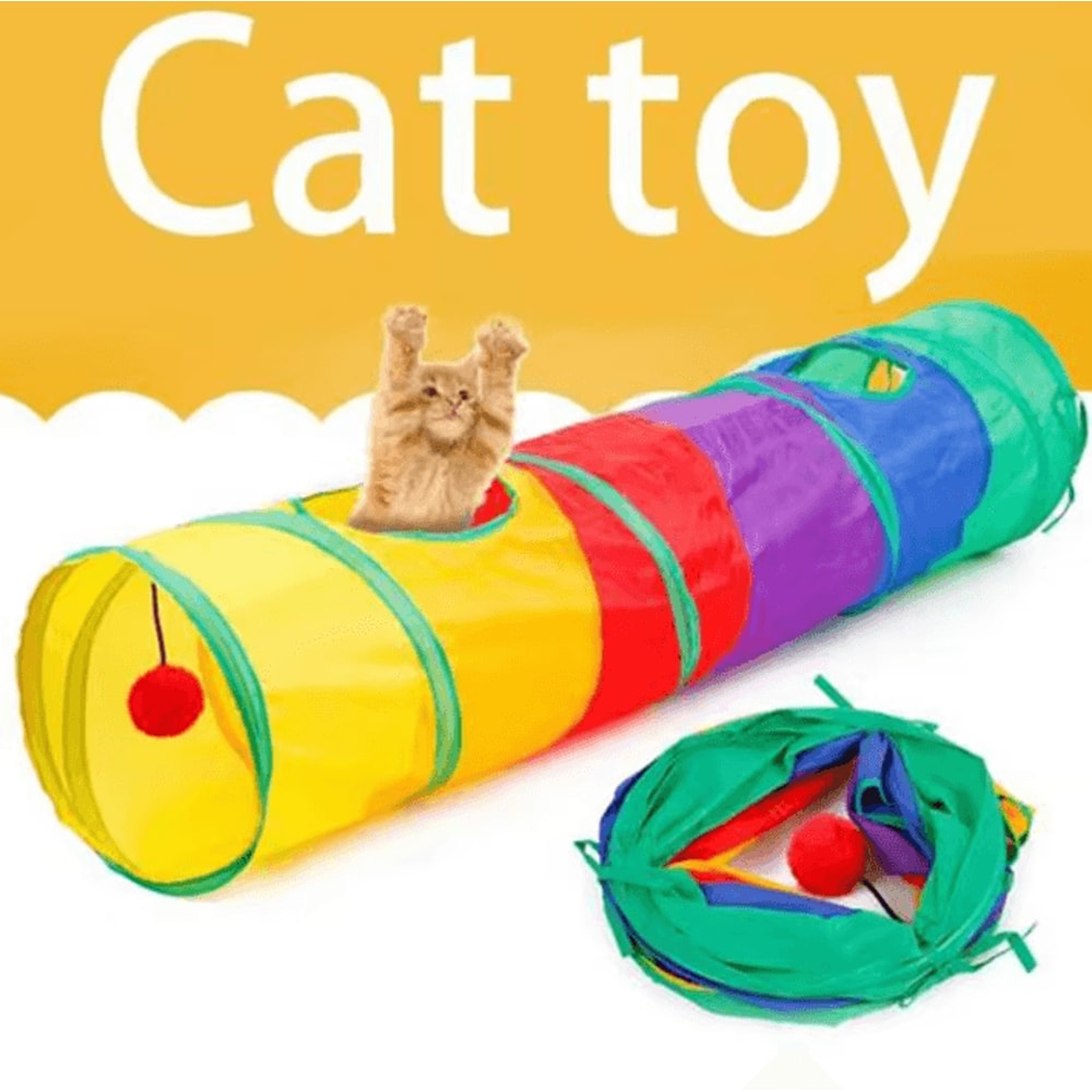 Hide Pounce Interactive Cat Tunnel Toy For Indoor Outdoor Play 0