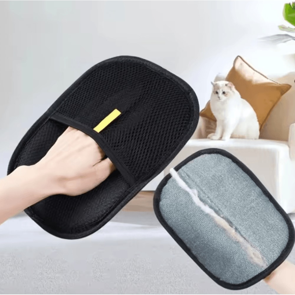 FurSweep Reusable Pet Hair Remover Gloves For Clothes Furniture 2