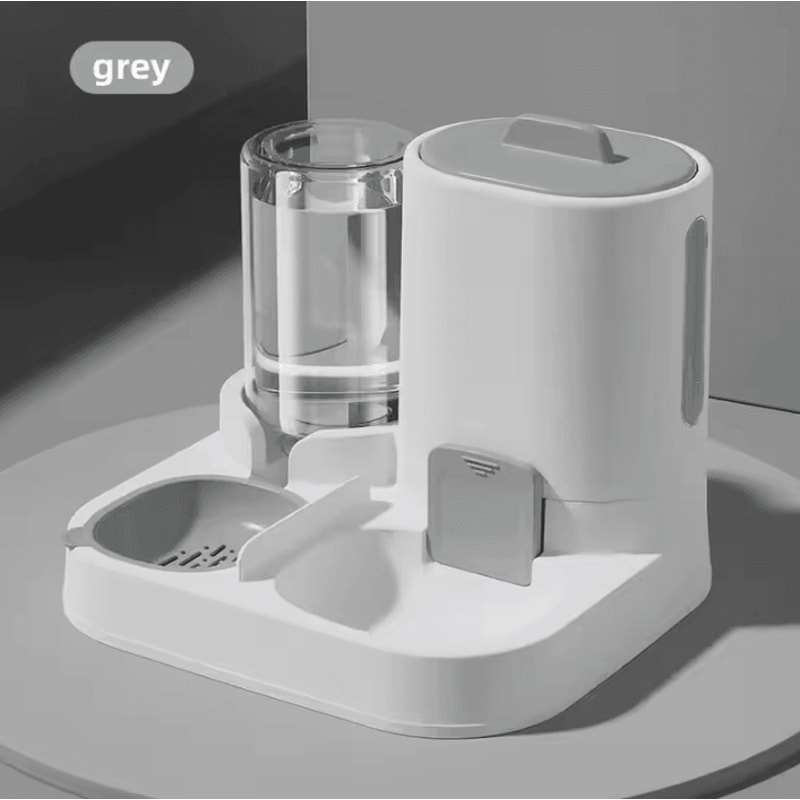 FlowFeast Automatic Pet Feeder And Water Dispenser Combo 3