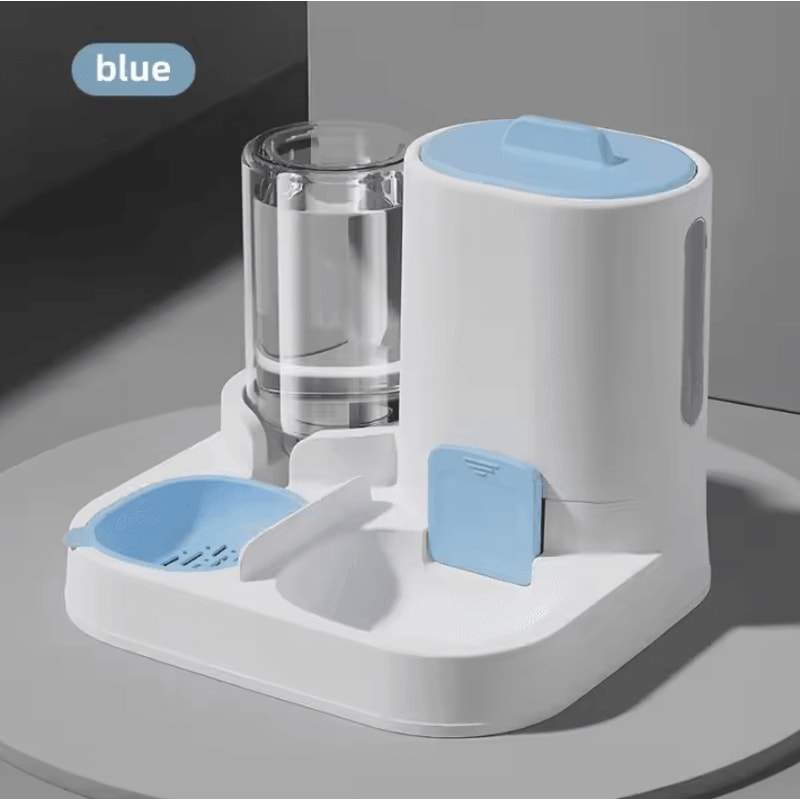 FlowFeast Automatic Pet Feeder And Water Dispenser Combo 4