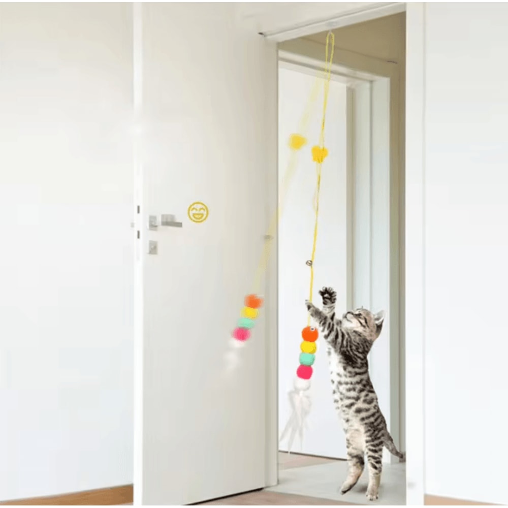 FlutterFly Interactive Cat Teaser Wand Toy With Feather Bell 0