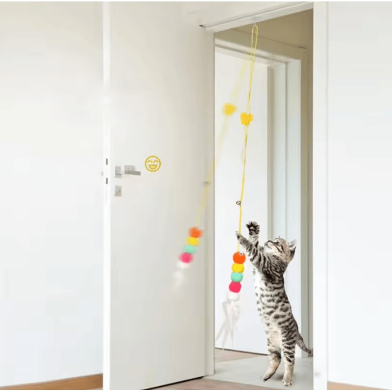 FlutterFly Interactive Cat Teaser Wand Toy With Feather Bell 0
