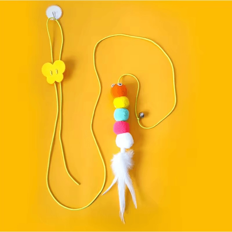 FlutterFly Interactive Cat Teaser Wand Toy With Feather Bell 4