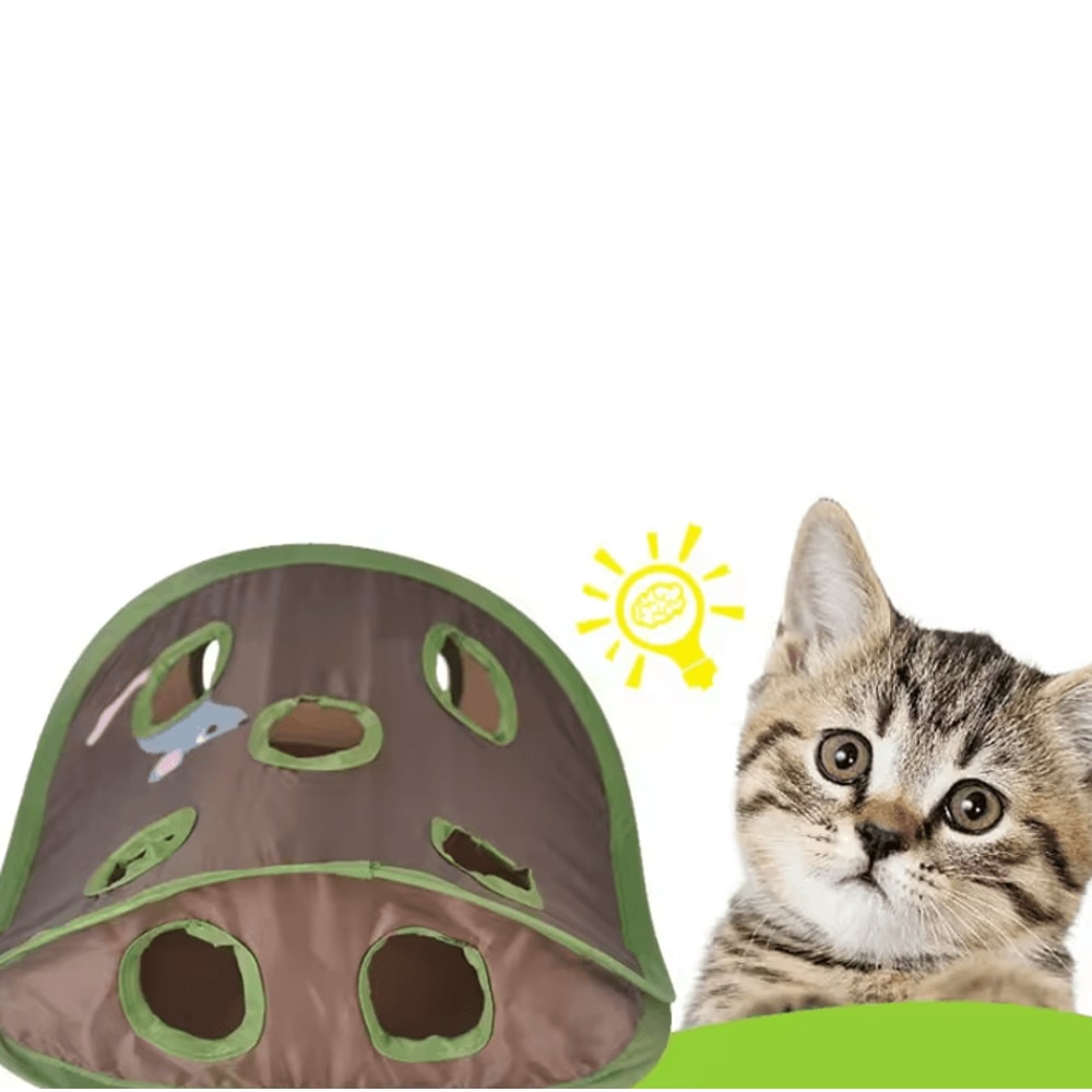 PeekPounce Foldable Interactive Cat Tunnel Toy 1