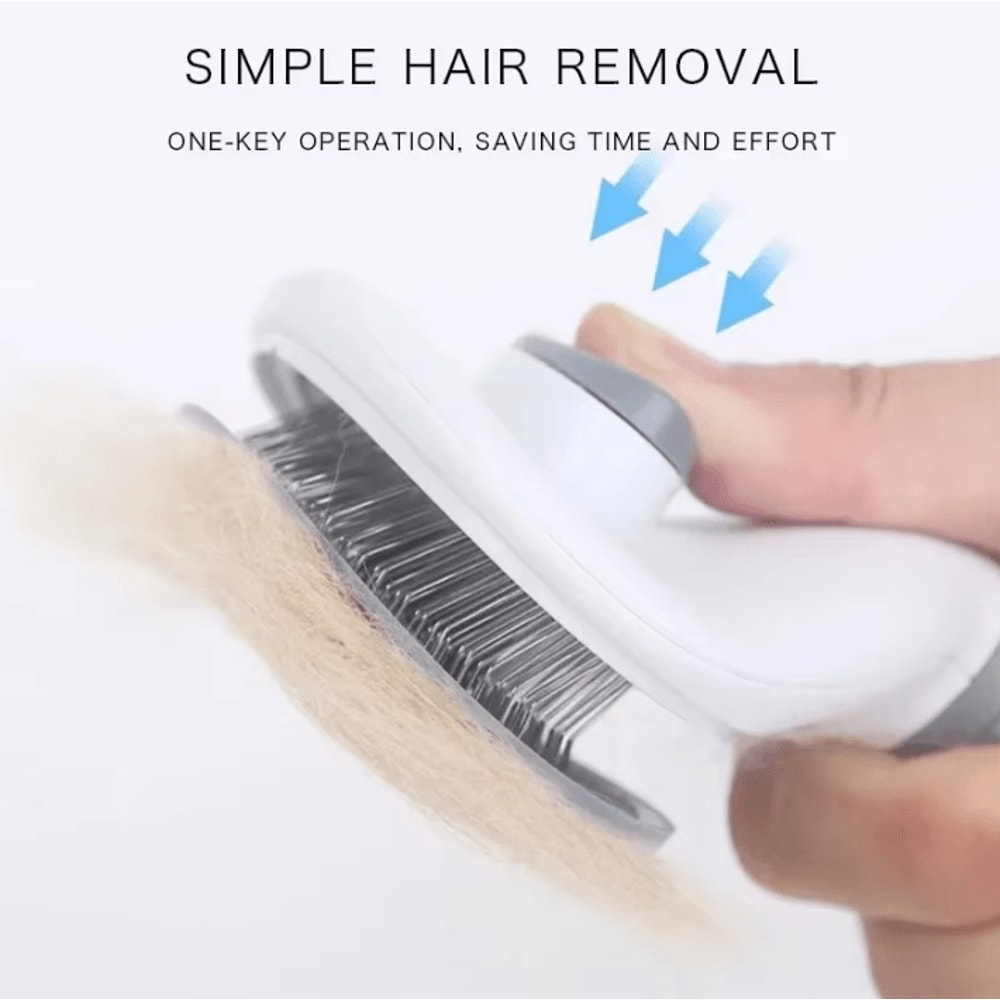 PetGlow SelfCleaning Grooming Brush For Dogs Cats 1
