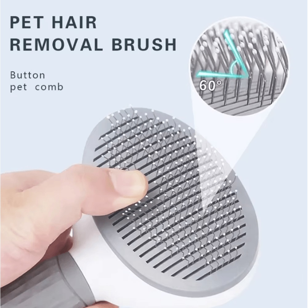 PetGlow SelfCleaning Grooming Brush For Dogs Cats 2