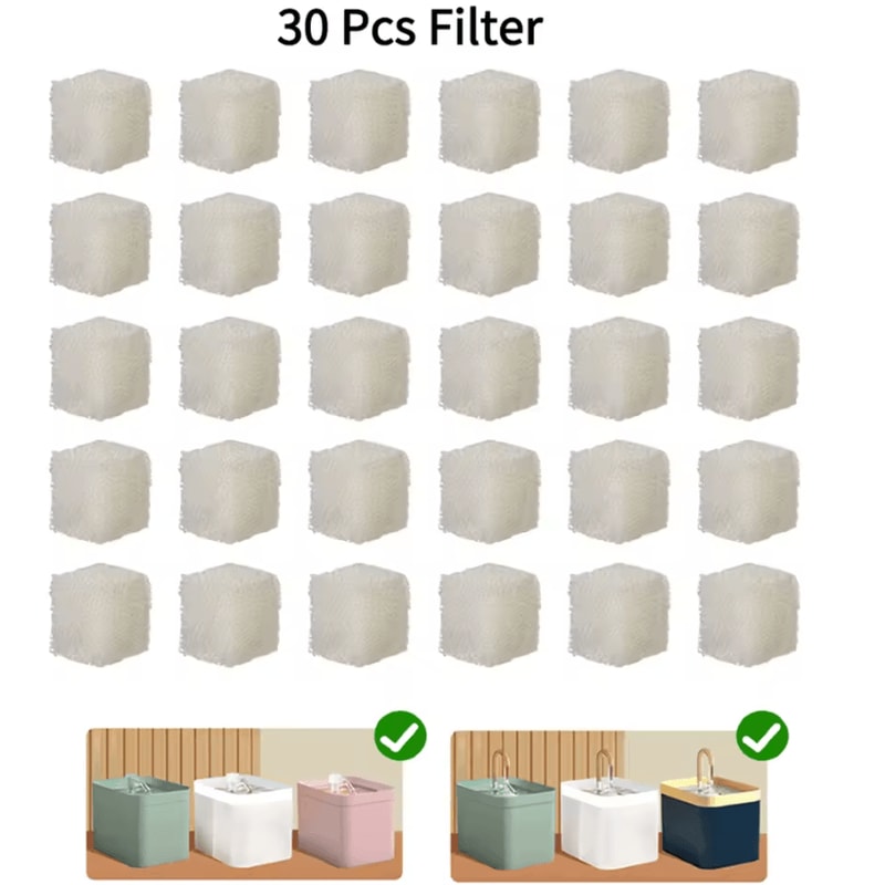 PureFlow Pet Water Fountain Replacement Filter Sponge 6
