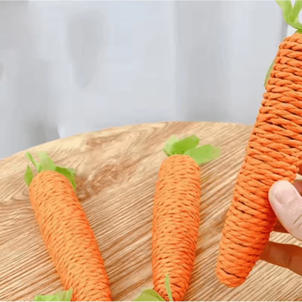 CrunchyCarrot Interactive Cat Chew Scratch Toy 1