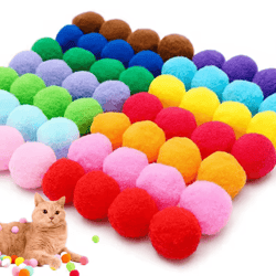 bounceberry plush stretch ball cat toy set