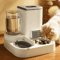 AquaServe 2in1 Cat Dog Food Bowl With Automatic Water Dispenser 0