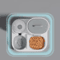AquaServe 2in1 Cat Dog Food Bowl With Automatic Water Dispenser 2