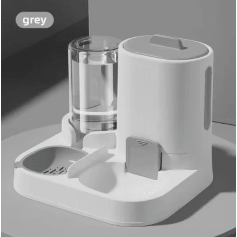 AquaServe 2in1 Cat Dog Food Bowl With Automatic Water Dispenser 3