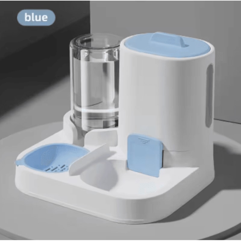 AquaServe 2in1 Cat Dog Food Bowl With Automatic Water Dispenser 5