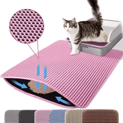 cleanstep waterproof double-layer cat litter mat
