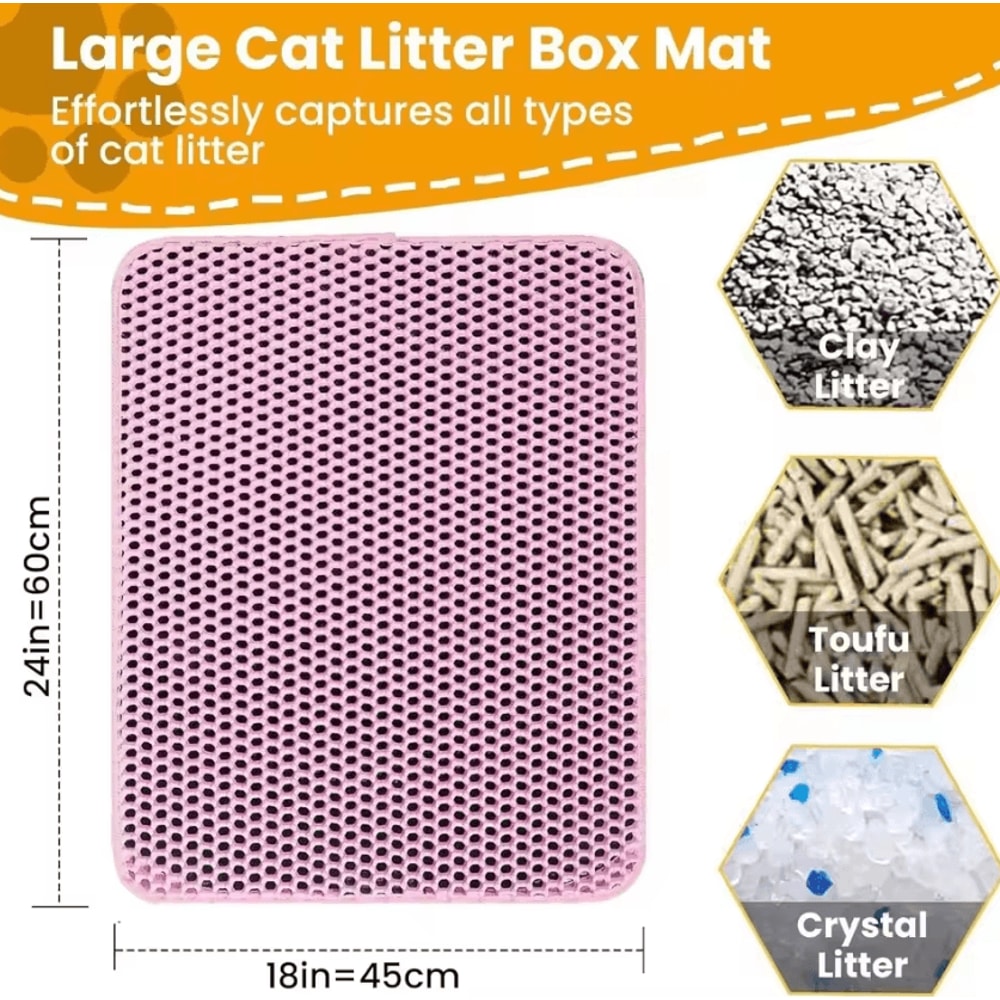 CleanStep Waterproof DoubleLayer Cat Litter Mat 1