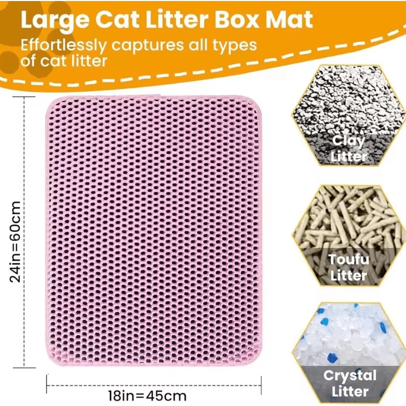 CleanStep Waterproof DoubleLayer Cat Litter Mat 1