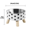 DottiePaws Stainless Steel Pet Food Water Bowl 3