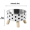 DottiePaws Stainless Steel Pet Food Water Bowl 3
